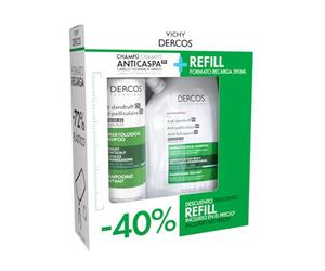 Vichy Dercos Duplo Champú Anticaspa Grasa 390 ml + Refill Champú Anticaspa Grasa 400 ml