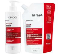 Vichy Dercos Energy+ Champú Estimulante 400 ml + Recarga 400 ml