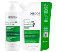 Vichy Dercos Technique Champú Anticaspa Cabello Graso 390 ml + Recarga 390 ml