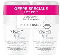 Vichy Desodorante Antitranspirante 48h Piel Sensible Roll-on 2x50ml