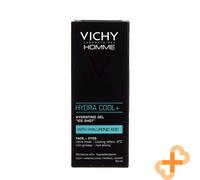 VICHY Hombre Hydra Frío + 50ml Cara Piel Sensible Hidratante Gel Hielo Tiro