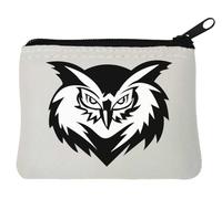 Vicious Owl Art - Monedero de neopreno (10 x 11 cm), color blanco, White, Talla única