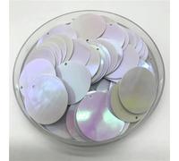 VICIYOO 200 Lentejuelas Grandes de Colores de 25 mm con 1 Orificio Lateral de PVC, Redondas y Planas, para Coser y Hacer álbumes de Recortes