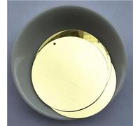 VICIYOO 48 Piezas/Lote de Lentejuelas Grandes Redondas de 50 mm para decoración de Costura, artesanía de Boda, Lentejuelas Sueltas de 5 cm de diámetro en Dorado Claro/Blanco/Negro