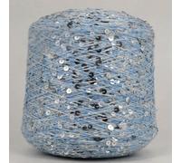 VICIYOO Hilo Acrílico de 50 g para Tejer a Mano, Algodón y Lana para Crochet, con Lentejuelas