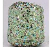 VICIYOO Hilo Acrílico de 50 g para Tejer a Mano, Algodón y Lana para Crochet, con Lentejuelas