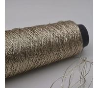 VICIYOO Hilo Brillante de 200 g para Bolsos de Crochet Hilo Plateado y Dorado Hilo metálico Hilo para Manualidades Hilo para Crochet