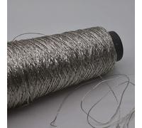 VICIYOO Hilo Brillante de 200 g para Bolsos de Crochet - Plateado y Dorado Metálico para Manualidades