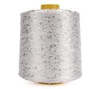 VICIYOO Hilo de Lentejuelas con Purpurina de 500 g para Tejer a Mano, Hilo para Crochet, Costura, Hilo con Lentejuelas, Hilo para Tejer, Costura, Lentejuelas