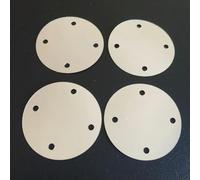 VICIYOO Lentejuelas Plateadas de 4 Agujeros de 50 g para Manualidades, Lentejuelas Redondas Grandes y Planas, Accesorios para Prendas de Vestir o Bolsos, Copos de Bricolaje de 15 mm/20 mm/35 mm