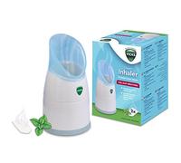 Vicks Inhalador portátil, Adecuado para la tos, el resfriado y la congestión nasal, Compacto, Fácil de usar, Portátil, Apto para lavavajillas, VapoPads con aceites esenciales incluidas, V1300