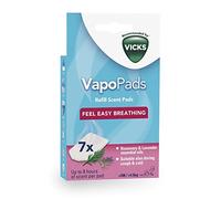 Vicks VapoPads romero y lavanda, Con aceites esenciales, Pack de 7, Compatible con nuestros humidificadores, inhaladores y difusores, Óptimo para resfriados y congestión nasal, VBR7