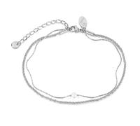 VICKWOOD Cadena de perlas para mujer de acero inoxidable 17, 21, 25, 30, 45, 50 cm de largo, ajustable, pulsera tobillera/gargantilla, juego de plata/oro/oro rosa, resistente al agua, joyas para