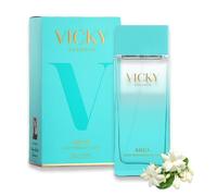 VICKY ESSENCE Agua Mediterranean Bloom Eau de Toilette 100ml | Perfume Mujer Floral Frutal | Jazmín Rosa Vainilla Sándalo