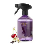 VICKY ESSENCE HOME SPRAY Ambientador de Hogar Velvet Garden - Home Spray Perfumado con Flores Blancas, Cereza y Vainilla - Aroma Romántico y Acogedor - 500 ml