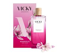 VICKY ESSENCE MAGNOLIA Eau de Toilette 100ml | Perfume Floral Frutal para Mujer | 92% Origen Natural y Vegano | Fragancia Fresca, Elegante y Duradera