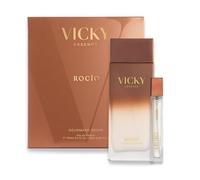 VICKY ESSENCE Rocío Gourmand Drops Set Eau de Parfum 100ml + 20ml | Perfume Mujer Dulce | Mandarina Vainilla Cacao