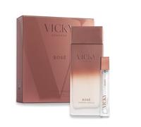VICKY ESSENCE Rosé Oriental Vanilla Set Eau de Parfum 100ml + 20ml | Perfume Mujer Floral | Rosa Pera Vainilla