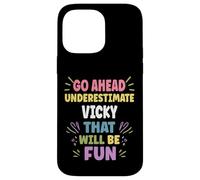 Vicky Personalized Women's Gift Custom Vicky Carcasa para iPhone 14 Pro MAX