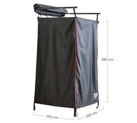 Vickywood, Shower Tent with Rain Cover 100Cm, Carpa De Ducha con Cubierta De Lluvia, Negro, 100, Admirador Unisex