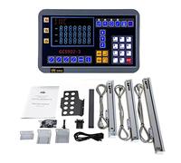 Vickyyy 3 ejes LCD DRO pantalla digital Kit5µm TTL indicador de posición para su torno, fresadora, lijadora, etc., barco de Alemania (5µm-2Axis) (450 mm + 500 mm + 1000 mm)