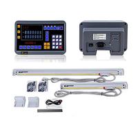 Vickyyy Pantalla digital LCD DRO de 2 ejes, 5 µm TTL, indicador de posición para su torno, fresadora, lijadora, etc. (elevación efectiva: 350 mm + 1000 mm)