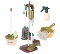 Vicloon 14 Piezas Set Limpieza Juguete, Juguete para el Hogar Juego de Simulación con Aspirador, Escoba, Cubo, Fregona, Paño, Cepillo, Recogedor etc, Juguete de Limpieza para Niños a Partir de 3 Años