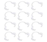 Vicloon Abridor de Boca Dental,12 PCS Retractores de Mejilla en forma de C, Blanqueamiento de Dientes para Adultos Retractores de Labios en la Mejilla Intra-oral Speak Out Adult Divertido Juego-Blanco