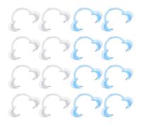 Vicloon Abridor de Boca Dental, 16 PCS Retractores de Mejilla en Forma de C Blanqueamiento de Dientes para Adultos Retractores de Labios Mejilla Intra-Oral Abridor de Boca Retractor para Examen Oral