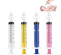 Vicloon Aspiradores Nasales,4 Piezas Irrigador Nasal para Recién Nacidos Policromático,Kit de Enjuague Nasal de 10 ml, Limpiador de Enjuague Nasal，Reutilizable de Irrigador Nasal para Bebes