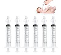 Vicloon Aspiradores Nasales,6 PCS Irrigador Nasal para Recién Nacidos Kit de Enjuague Nasal de 10 ml, Limpiador de Enjuague Nasal，Aspirador Nasal Bebes，Reutilizable de Irrigador Nasal para Bebes