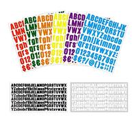 Vicloon Autoadhesivo de Números Letras, 8 Hojas Pegatina Números de Buzón de Vinilo, Pegatinas de Letras Colorido para Buzón, Casa, Puerta, Número de Dirección(6 * 1Pulgadas, 2 * 0.5 Pulgadas)