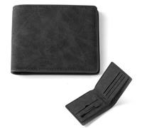 Vicloon Billetera Bifold Delgada,Carteras para Hombre con Tarjetero,Compartimentos para Billetes y Monedero Billetera,Carteras para Hombre PU con Múltiples Compartimentos para Hombres para Negocios