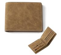 Vicloon Billetera Bifold Delgada,Carteras para Hombre con Tarjetero,Compartimentos para Billetes y Monedero Billetera,Carteras para Hombre PU con Múltiples Compartimentos para Hombres para Negocios