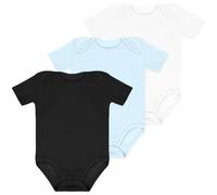 Vicloon Bodies para Bebé, Short-Sleeve Bodysuit para Niños Niñas, 100% Algodón, Mameluco Traje Recién Nacido, Regalos para Bebés, Pack de 3, 9-12 Meses, Color Sólido