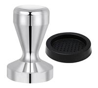 Vicloon Café Tamper, 51mm Prensadores de Café con Base de Silicona, 304 Espresso Tamper de Acero Inoxidable Se Utiliza para Prensar Espresso Imprescindible para Los Baristas
