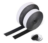 Vicloon Cinta de Gancho y Bucle,20mm Ancho 15 M Largo, Hook y Loop Auto Adhesivo Cinta Rollo, Adhesivo Doble Cara con Reverso Súper Adherente Tela de Nylon Sujetadora