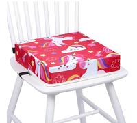 Vicloon Cojin Elevador para Silla Infantil, Silla Elevadora, Base Antideslizante, Alzador Elevador Silla para el Hogar y Los Viajes(Rosa Unicornio)