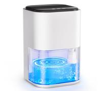 Vicloon Deshumidificador 2000 ML, Deshumidificador Eléctrico Portatil para Hogar, Silencioso, Bajo Consumo, Luz LED de 7 Colores, Apagado Automático,contra Humedad para Dormitorio/Armario/Baño