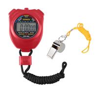 Vicloon Digital Cronómetro con Silbato de Acero Inoxidable - LCD Deporte Cronómetro para Fútbol,Baloncesto,Correr,Natación,Fitness y Más