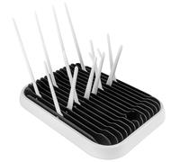 Vicloon Escurre Biberones, Escurridor Biberones Plegable, Bandeja de Drenaje de Biberones Desmontable para Secar Biberones, Tetinas, Vasos (Blanco)
