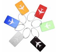 Vicloon Etiquetas Maletas Viaje,6PCS Etiqueta para Equipaje,Etiquetas de Dirección para Bolsos de la Maleta Etiquetas,Etiqueta de Viaje de Aluminio con Candado de Cable