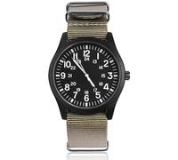 Vicloon Herren Uhr, Quarzuhr, japanisches Quarzwerk, minimalistisches analoges Zifferblatt, Canvas Stoff Band, täglich Wasserdicht, Solar Movement (Grau)