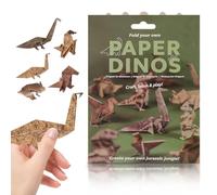 Vicloon Kit de Animales de Origami 3D,50 Piezas DIY Paper Dinosaurio Craft Kit,Desk Decor,Fun Craft Activity,Creativo Origami Animal Papel Plegable para Adultos y Niños,Amantes de los Animales