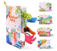Vicloon Libros de Tela para bebés Animales Activity Libros Blandos Tail Cloth Book Libro de Juguetes para bebés Libro de Tela Educativo y de Aprendizaje Juguete para Bebé Recién Nacido