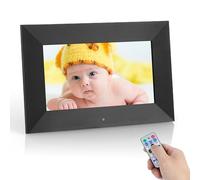 Vicloon Marco de Fotos Digital de 7 Pulgadas con Remoto, Marco de Fotos Electrónico, Admite 32 GB de Memoria, Pantalla IPS HD de 1024×600, Comparte Fotos Vídeos, Funciones de Calendario y Reloj