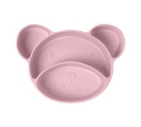 Vicloon Platos de Silicona, Platos de Bebé con Ventosa, Platos para Niños, Plato de Alimentación Antideslizantes, Placa Dividida de Entrenamiento Seguro en Lavavajillas