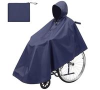 Vicloon Poncho Impermeable para Silla, Chubasquero Impermeable Silla de Ruedas con Capucha para Mujer Hombres para Sillas de Ruedas Manuales Eléctricas PVC Talla Plegable Grande con Bolsa 146x115x70cm