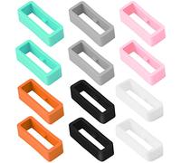 Vicloon Soporte para Correa de Reloj, 12pcs Retenedor de Silicona, Hebilla de Anillo para Reloj Inteligente de Pulsera (6 Colores)