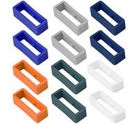 Vicloon Soporte para Correa de Reloj, 12pcs Retenedor de Silicona, Hebilla de Anillo para Reloj Inteligente de Pulsera (6 Colores)